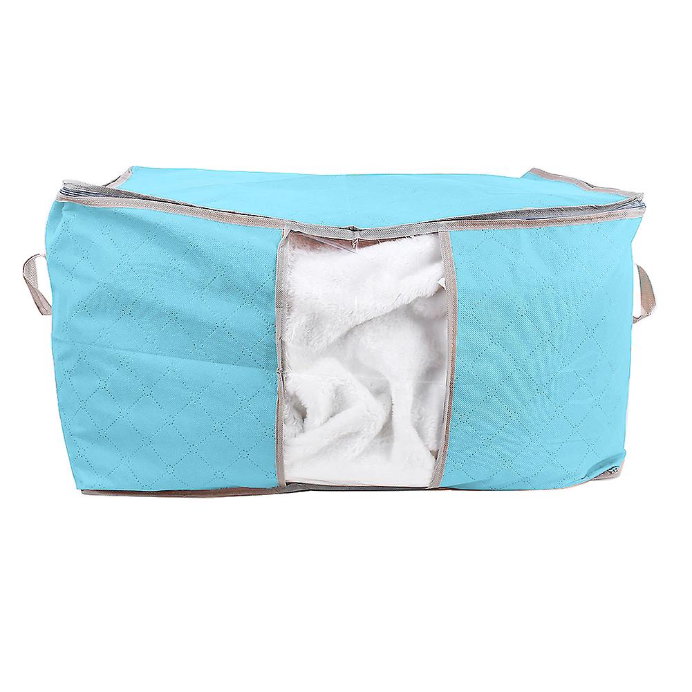 Foldable Clothing Organizer Clothing Storage Box For Clothes Underbed Dustproof Bag Blue