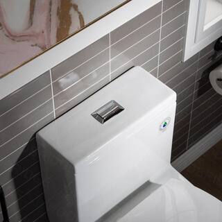 WOODBRIDGE Tiffany 1-Piece 1.01.6 GPF High Efficiency Dual Flush Elongated All-in-One Toilet with Soft Closed Seat in White HT0032