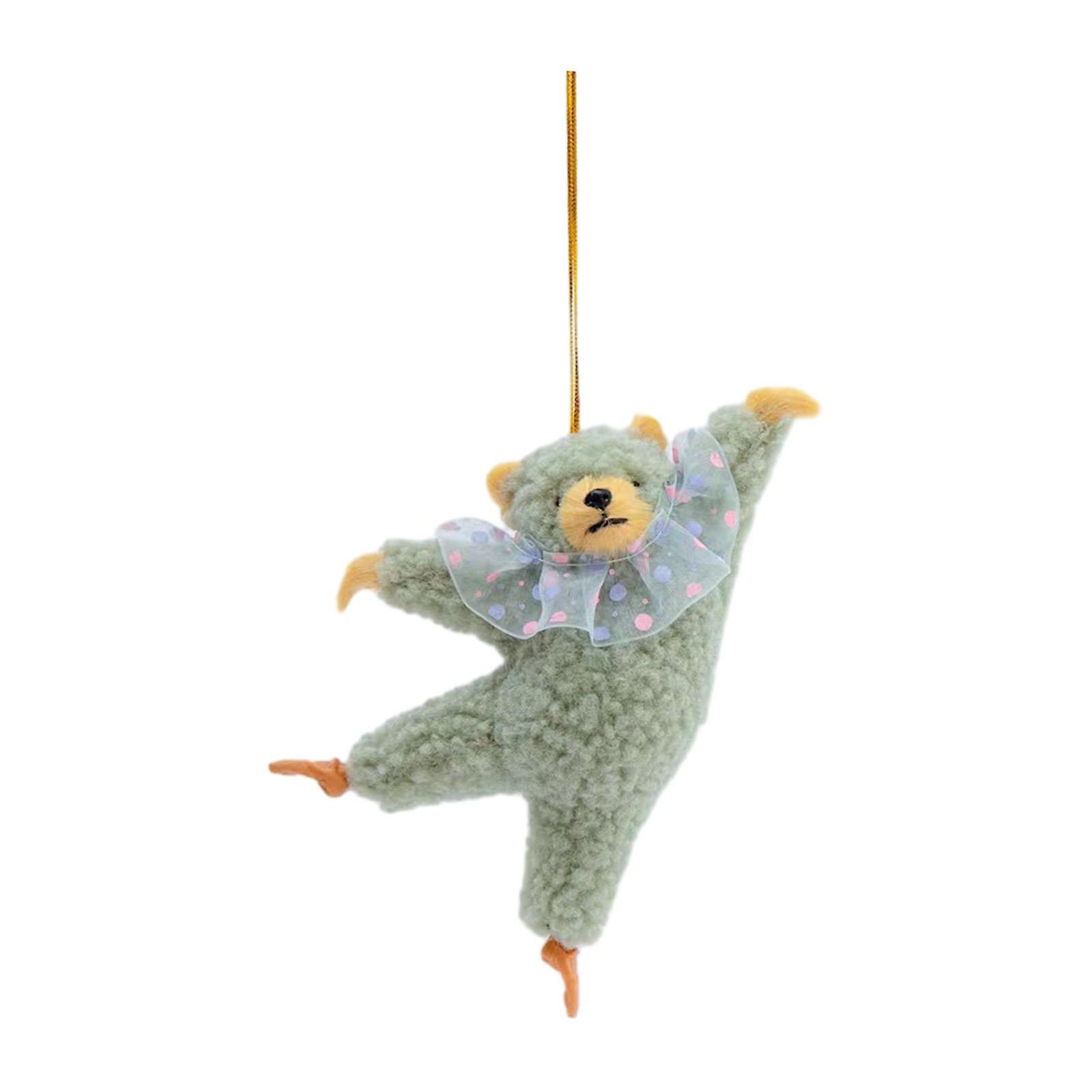 Lovely Dancing Bear Plush Bear Doll For Home Housewarming New Years Light Blue