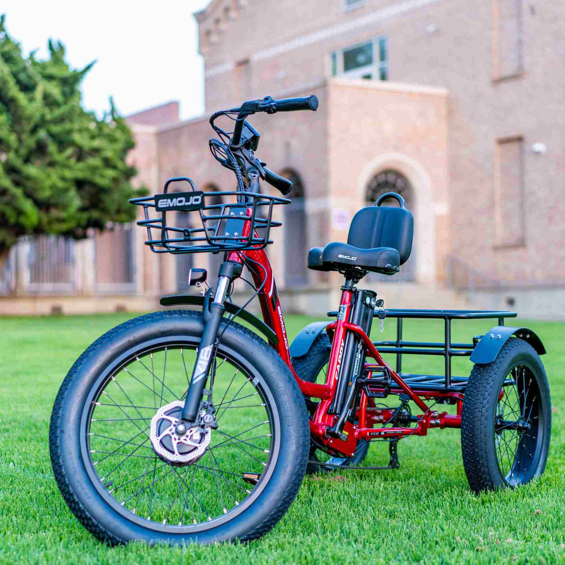 Emojo Caddy Pro Step Thru 48V 500Watt Fat tire Electric Trike