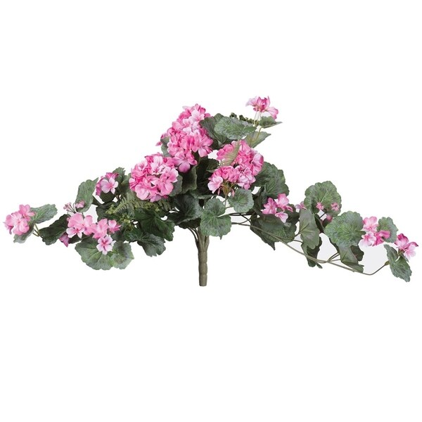 Vickerman 22 Light Pink Geranium Floral Bush