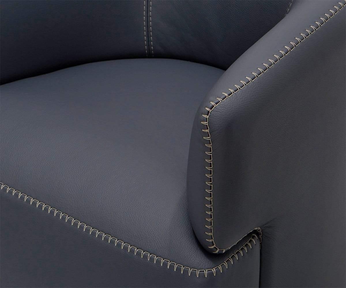 Nicasio Leather Swivel Chair