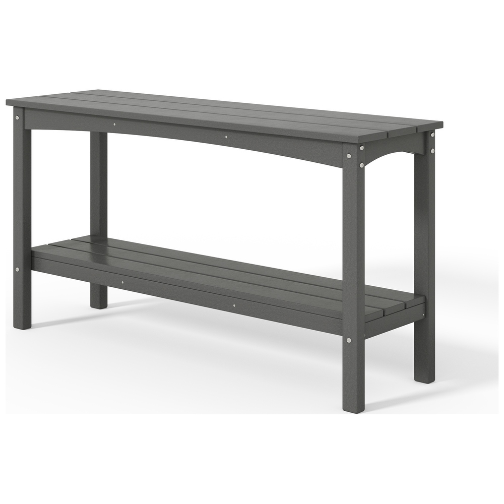 POLYTRENDS Laguna  Weather Poly Outdoor Console Table �C Two Shelf