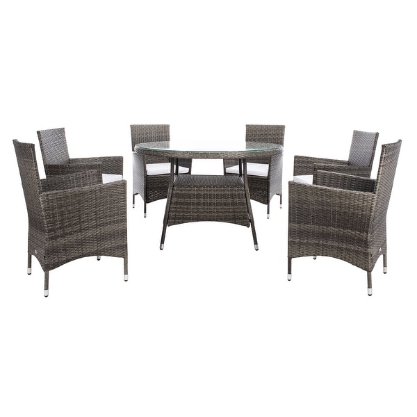 SAFAVIEH Outdoor Living Challe 7Piece Patio Dining Set