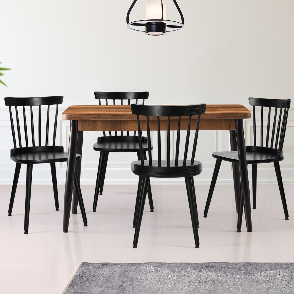 Farmhouse Windsor Dining Chairs with Spindle Back   33.3\