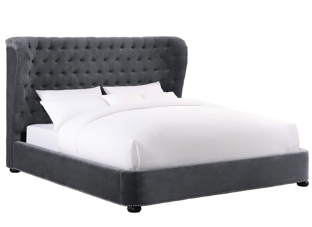 Finley Velvet Bed in Queen