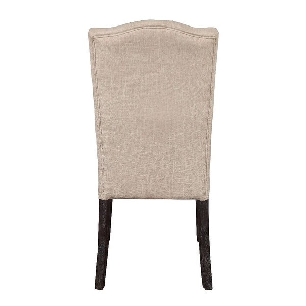 2pc Modern Linen Side Chair