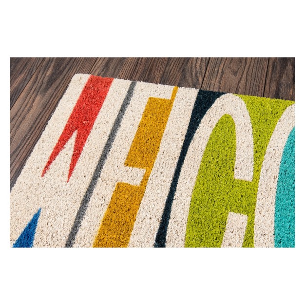 Welcome Woven Door Mat Novogratz By Momeni