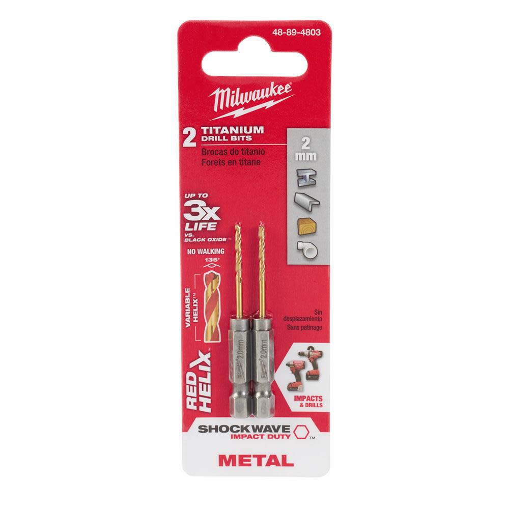 Milwaukee Titanium SHOCKWAVE Red Helix Bit 48-89-4803M910 from Milwaukee