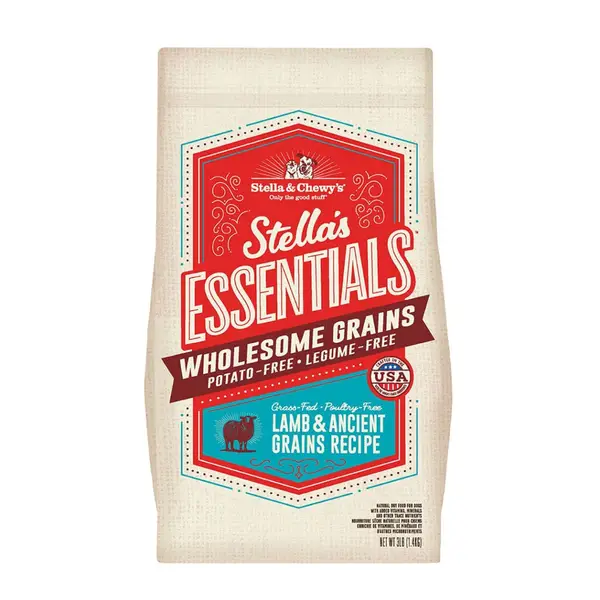 Stella and Chewy's 25 lb Essentials Grass-Fed Lamb and Ancient Grains Dry Dog Food