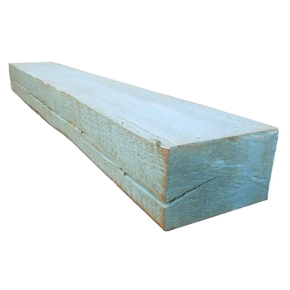 Solid Spruce Rough-Hewn Mantel 72 in. x 5 in. x 8 in. Fireplace Shelf 86026-007