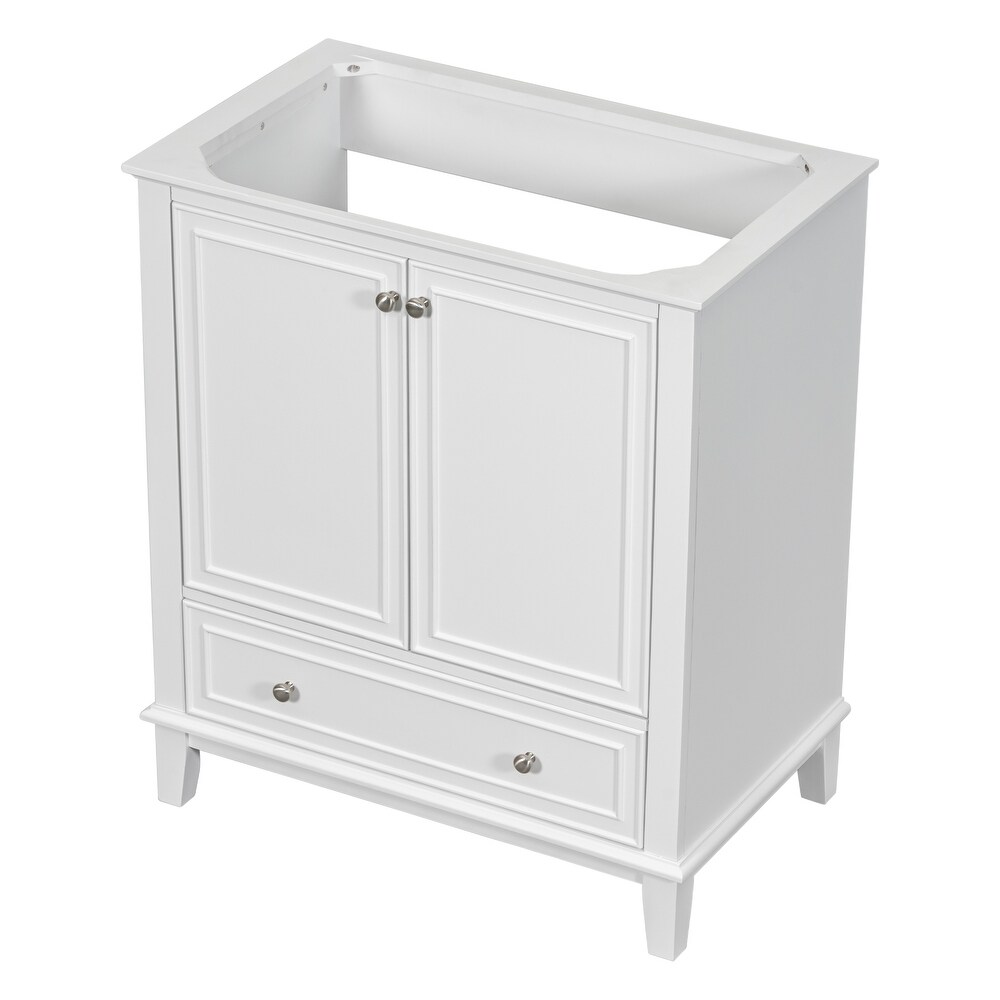 Bathroom Cabinet with Doors and Drawer