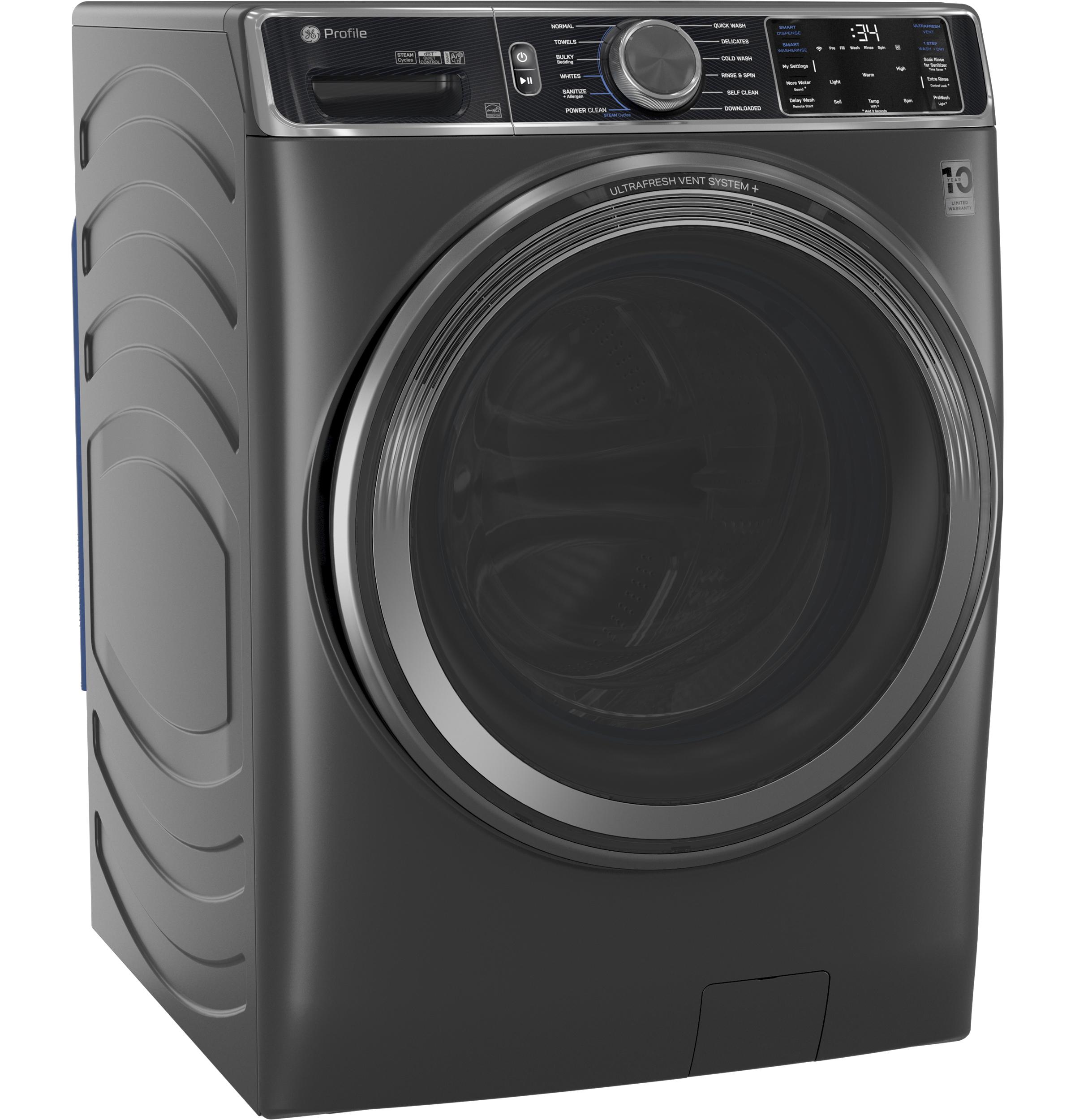 Ge Appliances PFW955SPWDS Ge Profile™ 5.5 Cu. Ft. Capacity Smart Front Load Energy Star® Steam Washer With Ultrafresh Vent System+ And Smart Wash & Smart Rinse