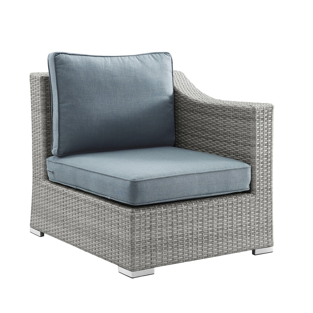 Corvus Martinka 11 piece Grey Wicker Patio Furniture Chat Set