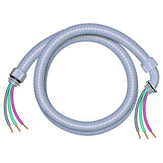 Southwire 12 in. x 6 ft. 103 Ultra-Whip Liquidtight Flexible Non-Metallic PVC Conduit Cable Whip 55189407