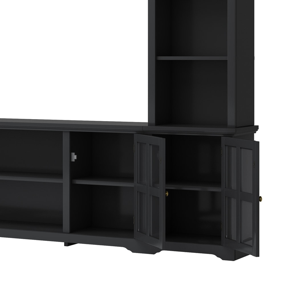 TV Stand Entertainment Units Bookshelf with 66\