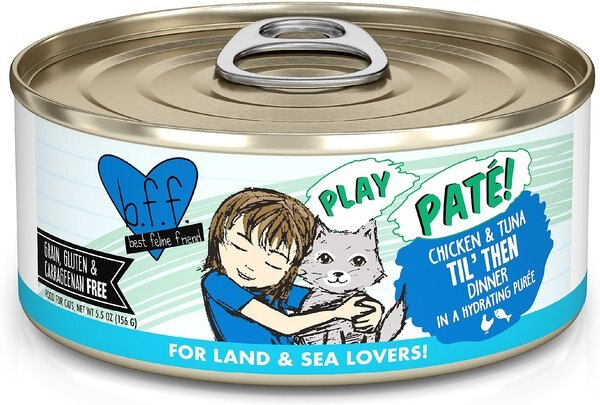 BFF Play Pate Lovers Chicken and Tuna Til' Then Wet Cat Food