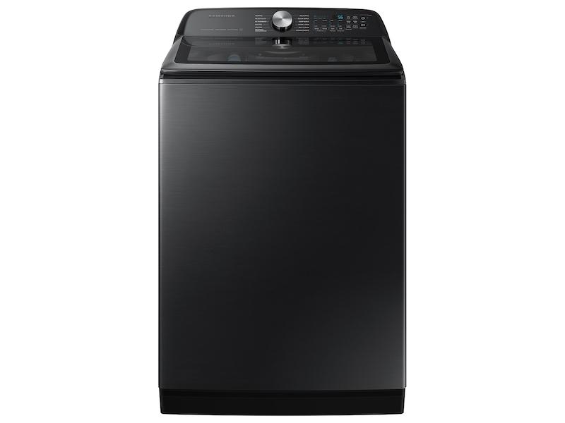 Samsung WA52DG5500AVUS 5.2 Cu. Ft. Large Capacity Smart Top Load Washer With Super Speed Wash In Brushed Black