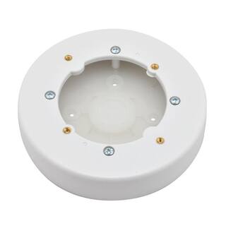 Legrand Wiremold Non-Metallic PVC Raceway 4 in. Circular Fixture Box White NMW4