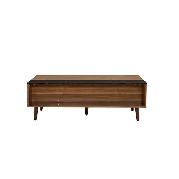 ACME Avala Coffee Table with Lift Top in Walnut and Black