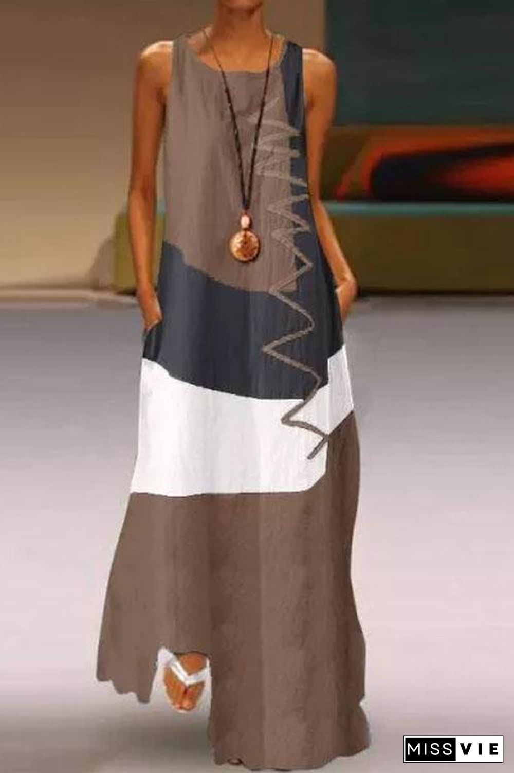 Fashion Show Stitch Maxi Dress