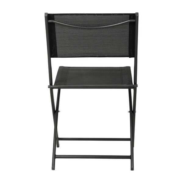 4 Pack Commercial Outdoor Flex Comfort Folding Chair with Metal Frame