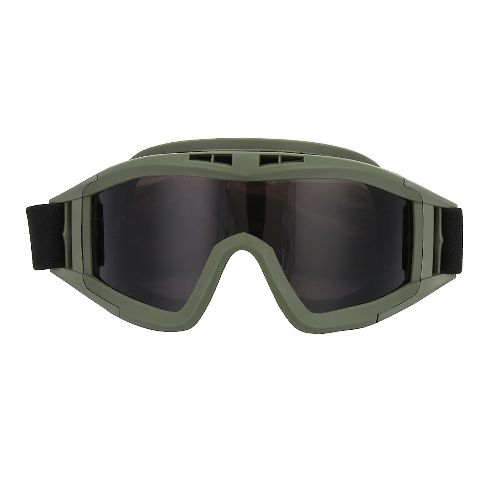 Goggles Airsoft Paintball Ski Antidust Antifog Eye Protection Glasses(army Green)