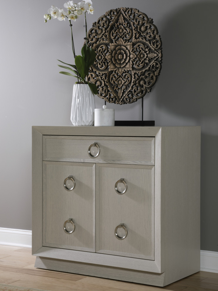 Zeitgeist White Hall Door Chest   Transitional   Accent Chests And Cabinets   by HedgeApple  Houzz