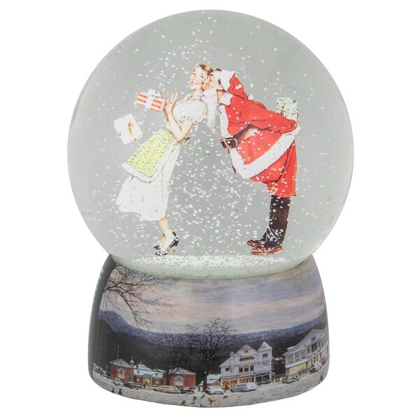 Norman Rockwell Christmas Surprise Snow Globe