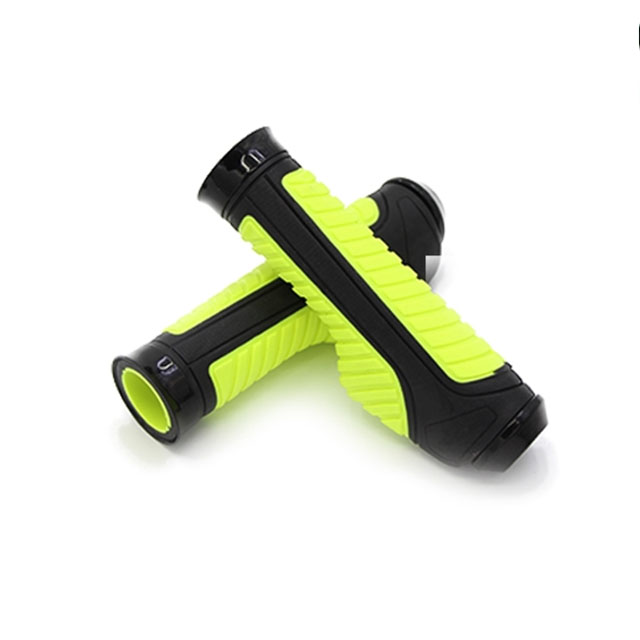 Double Lock Bar Cover Grips Anti skid Shock Absorb Bike Handlebar Cycle Grip