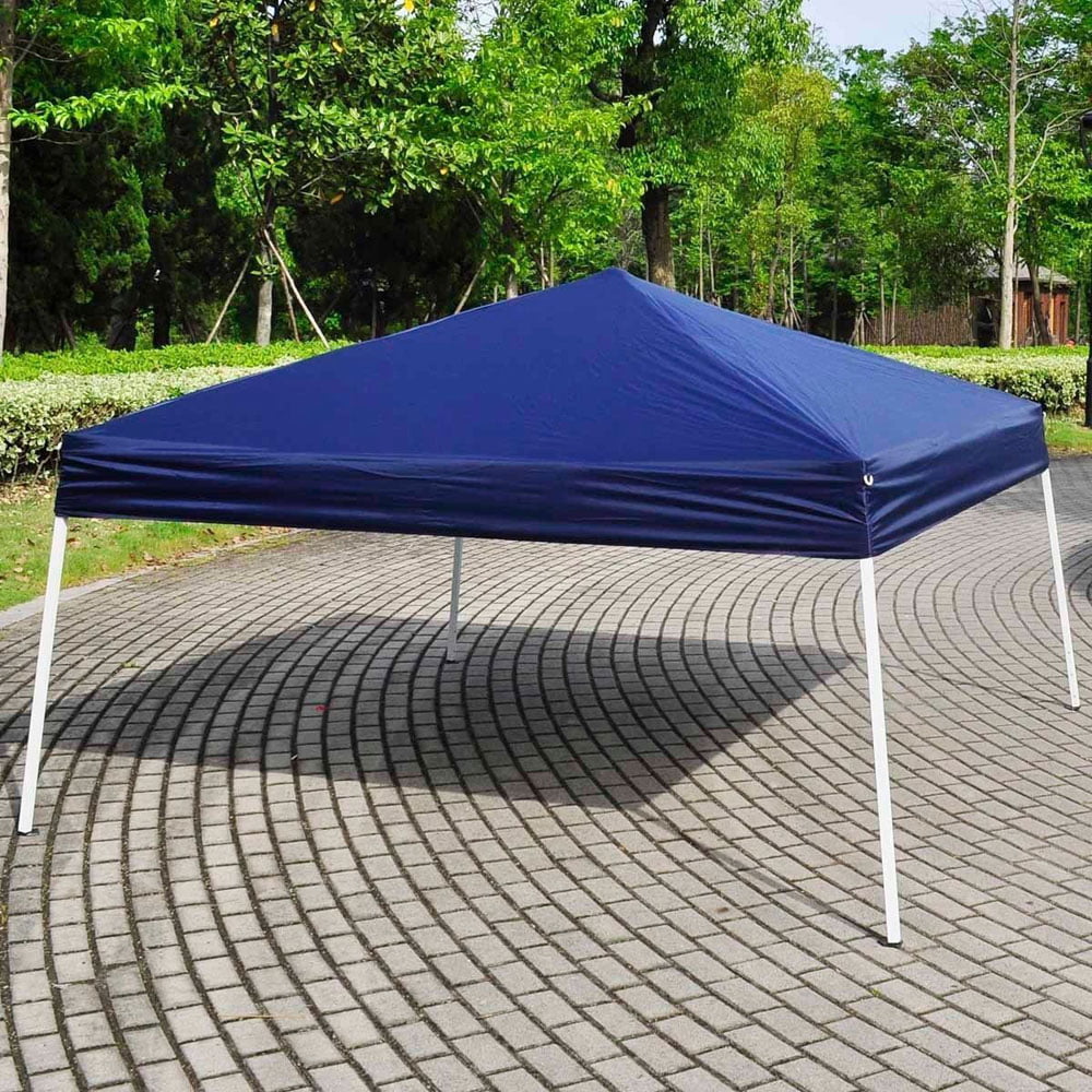 Ktaxon 10'x 10' Outdoor Sun Shade Sport EZ Pop-Up Canopy Party Weeding Tent Gazebo Blue