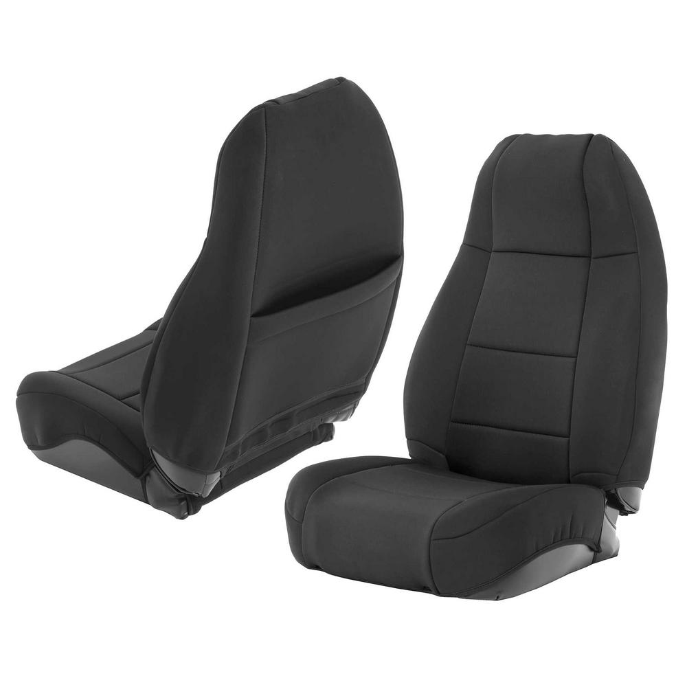 Smittybilt Neoprene Front and Rear Seat Cover Kit (Black) - 471001