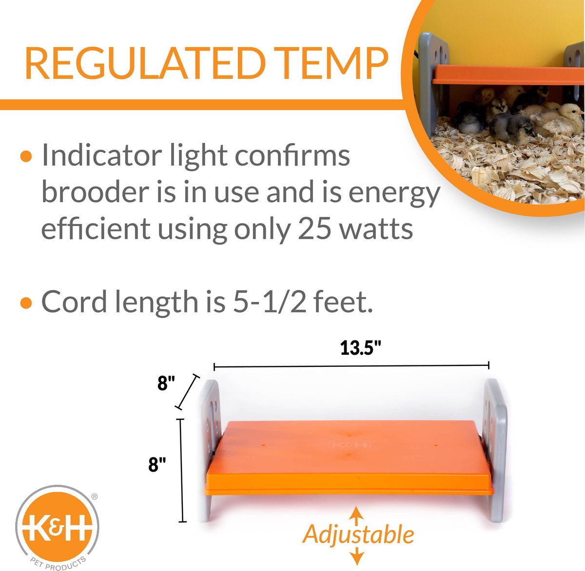 KandH Pet Products Thermo-Poultry Heated Chicken Brooder