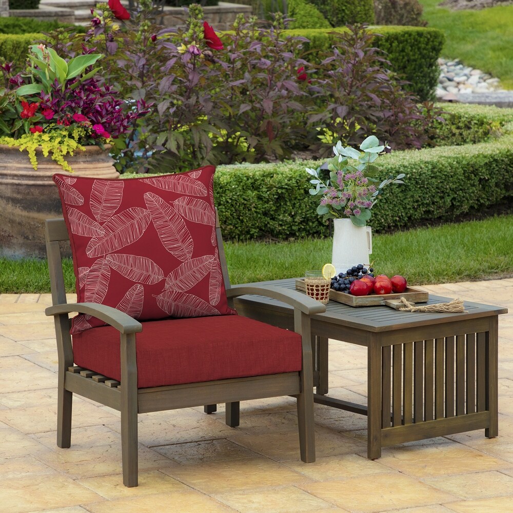 Arden Selections Outdoor Deep Seating Cushion Set 24 x 24   46.5\