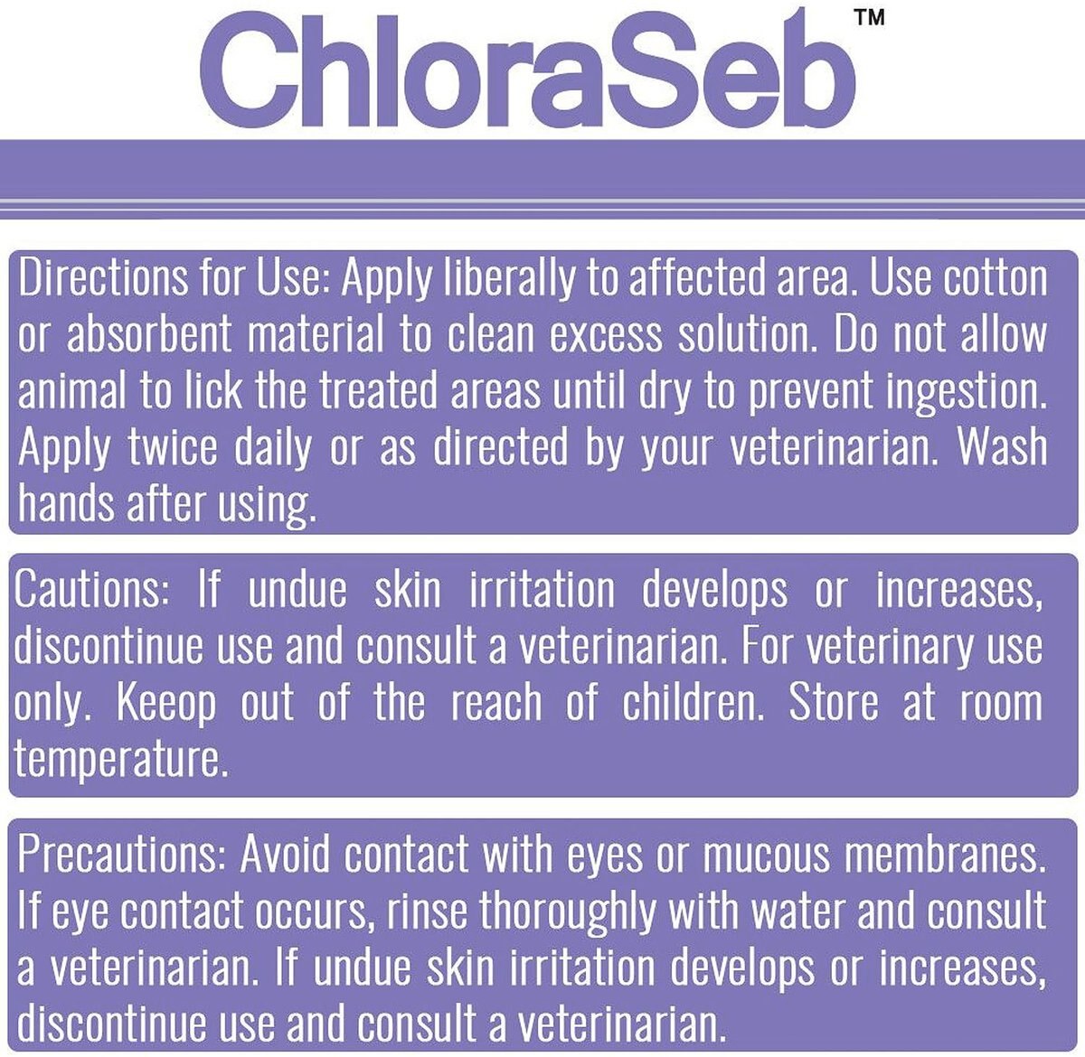 ChloraSeb Antiseptic Flush for Dogs