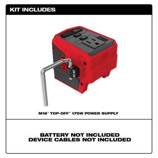 MW M18 18-Volt Lithium-Ion 175-Watt Powered Compact Inverter for M18 Batteries (Tool-Only) 2846-20