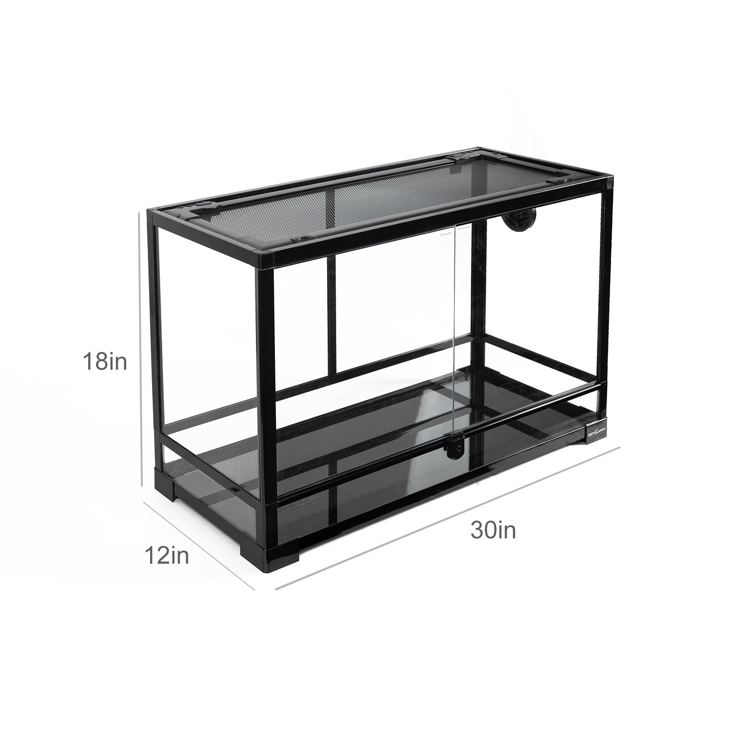 REPTI-ZOO Reptile Knock Down Glass Terrarium with Double Hinge Door 30