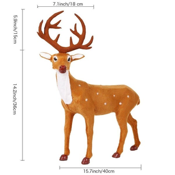 Craft Christmas Decoration Ornaments Simulation Christmas Reindeer for Home Festival Gift