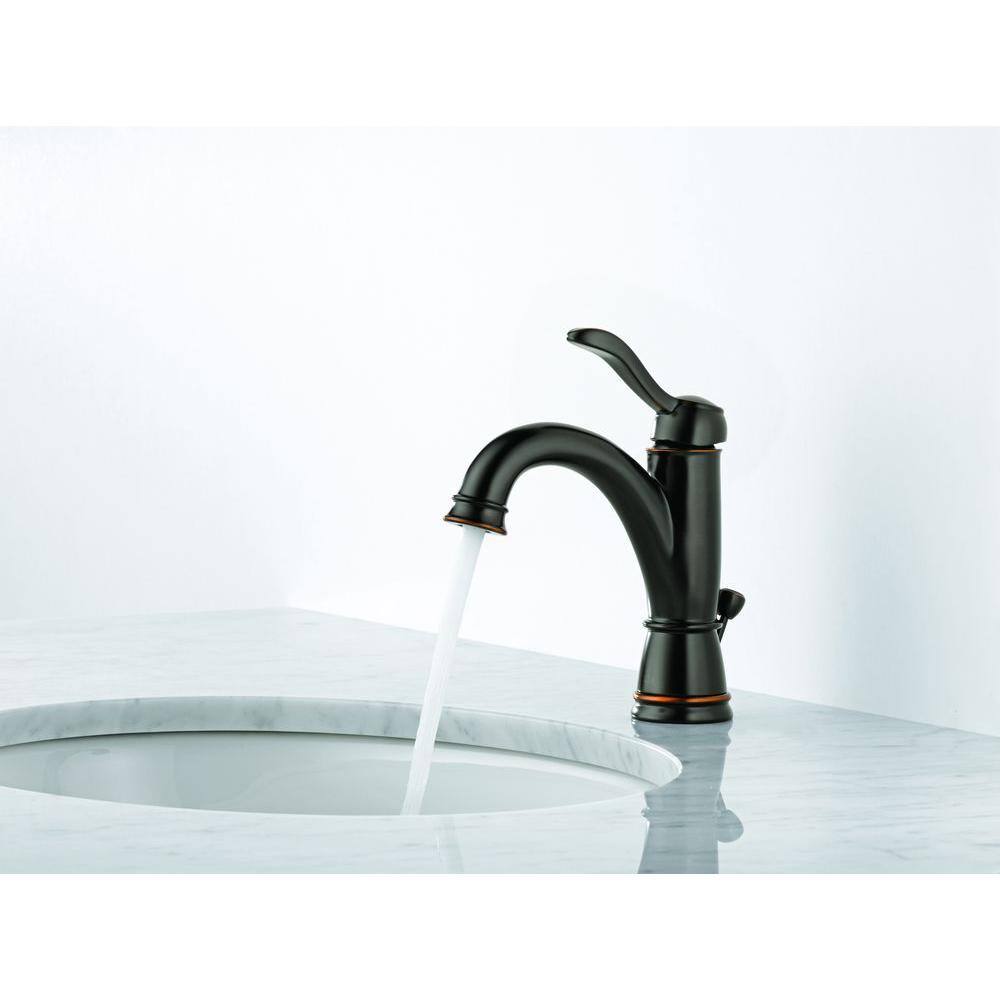 Delta Porter Single Hole Single-Handle Bathroom Faucet in Oil Rubbed Bronze 15984LF-OB-ECO