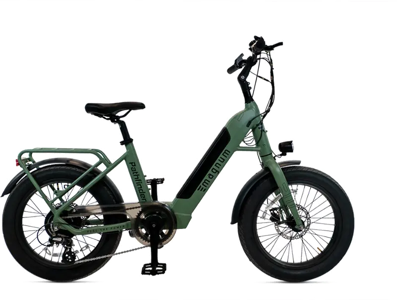 Magnum Pathfinder 36-Volt， 350W Electric Bike - Forest Green