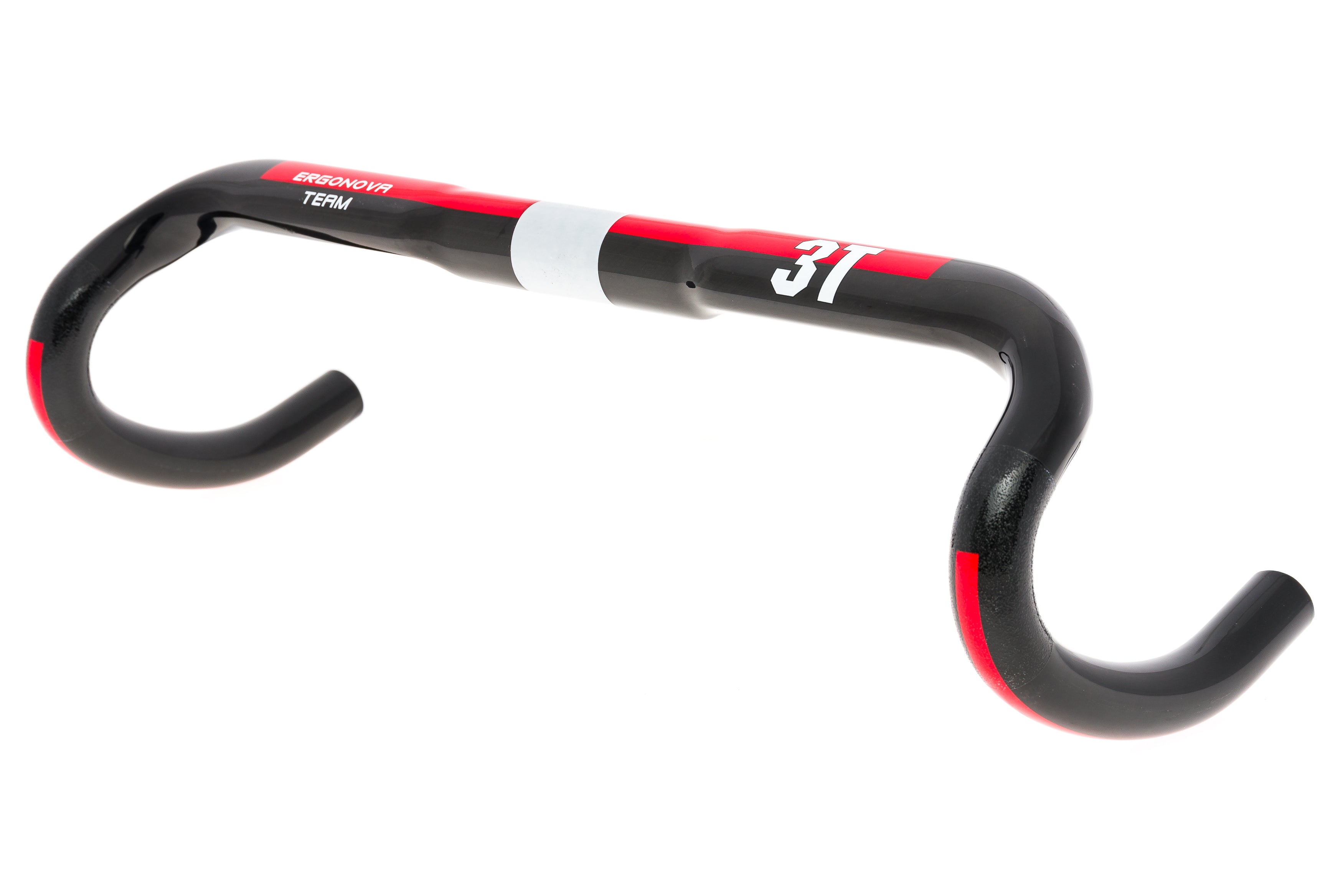 3T Ergonova Team Handlebar 31.8mm x 44cm Carbon Black/Red