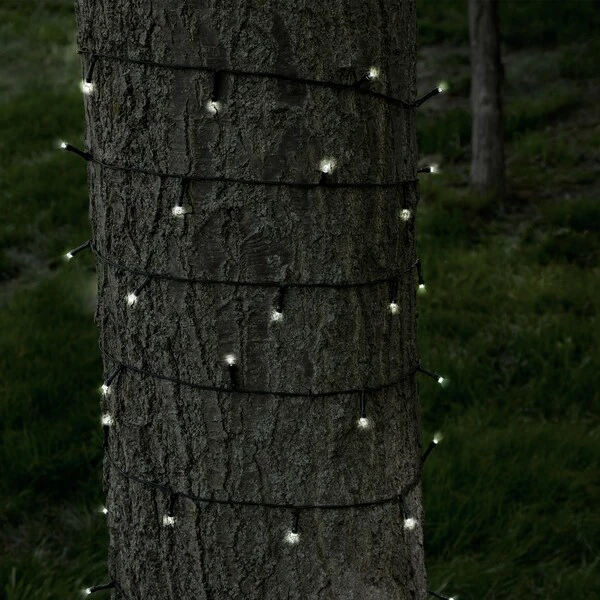 Pure Garden Solar Powered LED String Lights - White