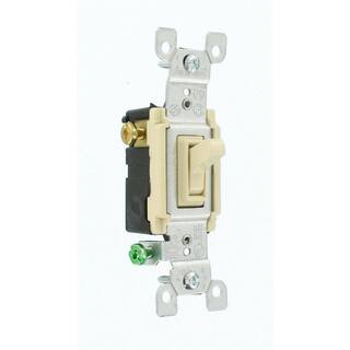 Leviton 15 Amp 3-Way Toggle Switch Ivory (6-Pack) M21-01453-2IM