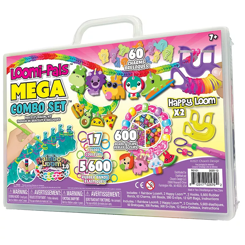 Rainbow Loom Loomi-Pals Bracelet Making MEGA Combo Set