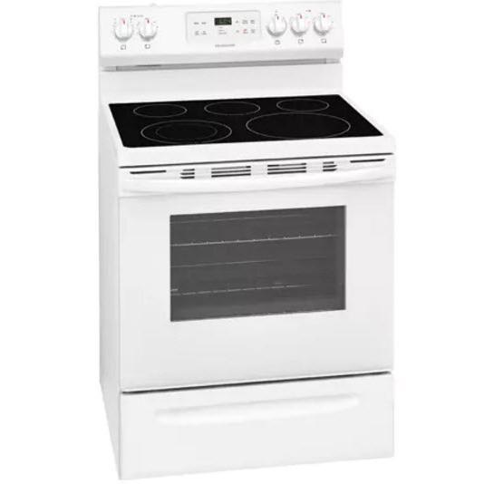 Frigidaire 30-inch Freestanding Electric Range with SpaceWise? Expandable Elements CFEF3054UW