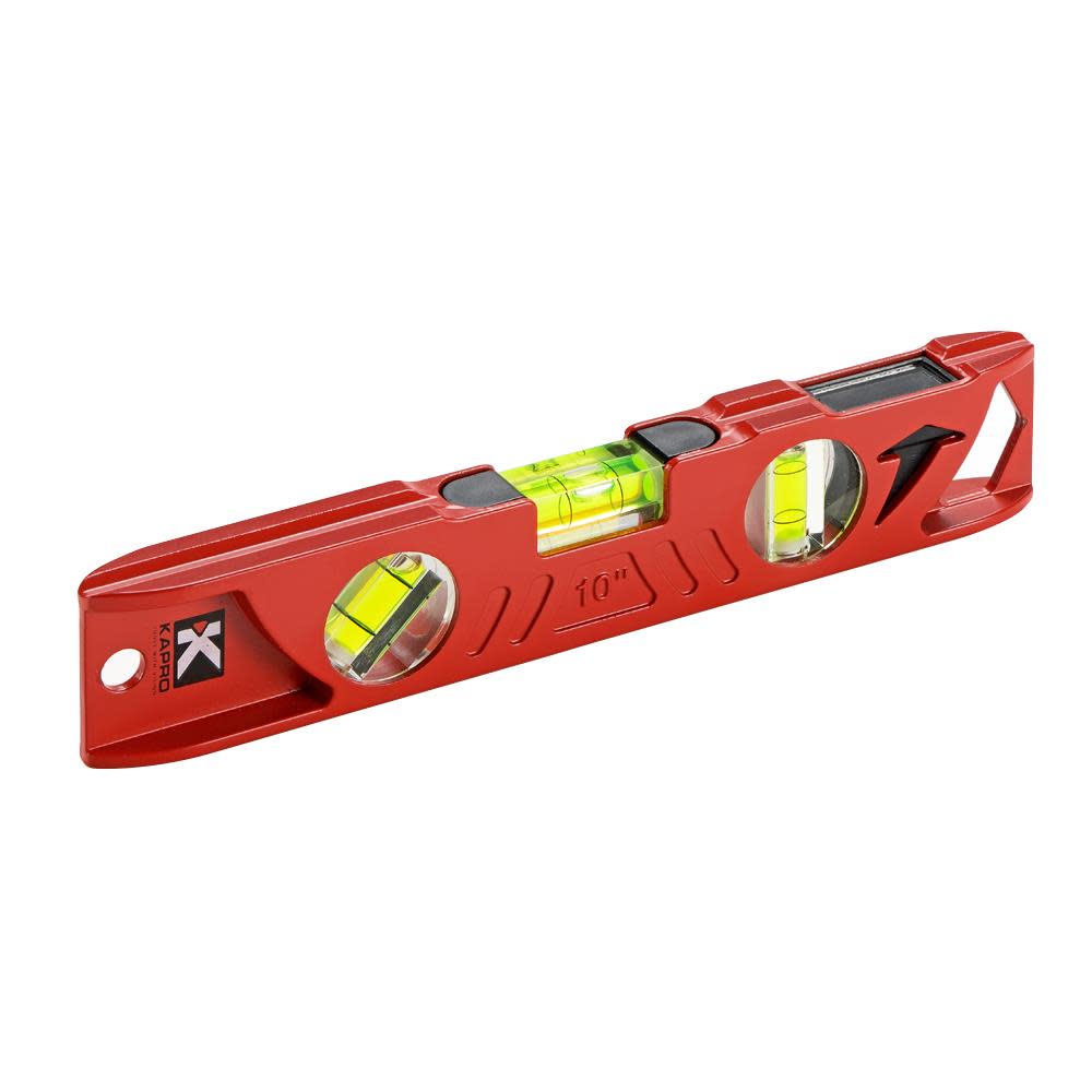 Kapro 10 Cast Toolbox Level with Plumb Site， Magnetic ;