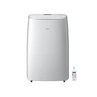 LG 14000 BTU (10000 BTU DOE) Portable Air Conditioner Dual Inverter Quiet Energy Eff Wi-Fi with LCD Remote in White LP1419IVSM