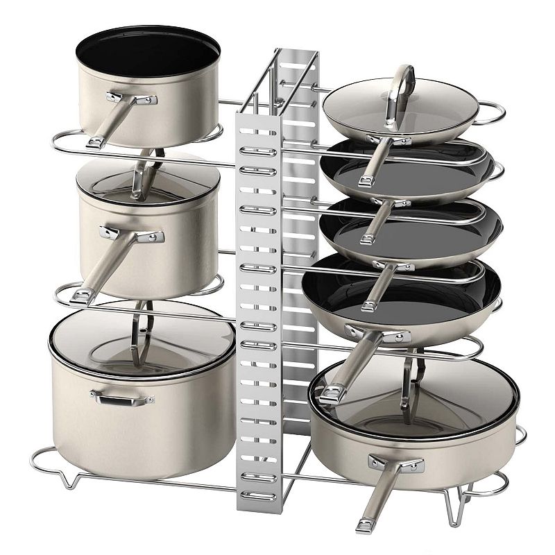 Pot Rack Organizer for Kitchen Cabinet and Pantry