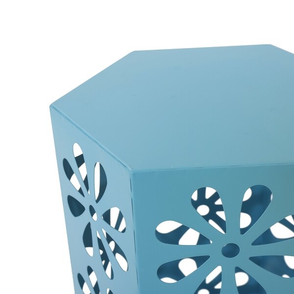 Blue Iron Lightweight and Stylish Outdoor End Table 22