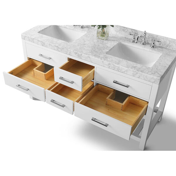 Elizabeth White 60-Inch Vanity Console